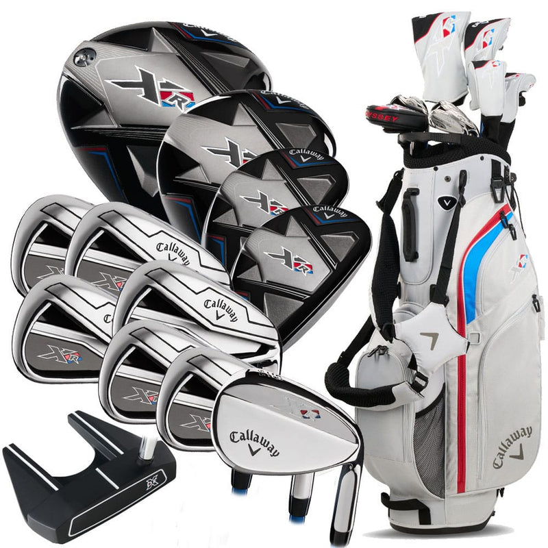 Callaway XR 26 13-Piece Stand Bag Package Set - Steel - Blue/Red