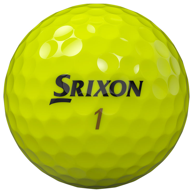 Srixon Z-Star Diamond Golf Balls FREE Personalised Text - Yellow - Double Dozen