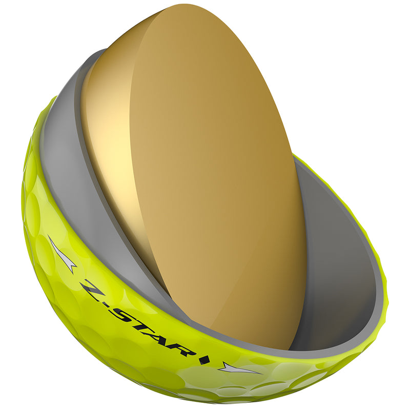 Srixon Z-Star Diamond Golf Balls FREE Personalised Text - Yellow - Double Dozen