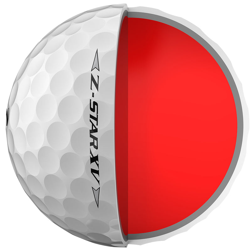 Srixon Z-Star XV Golf Balls FREE Personalised Text - White - Double Dozen