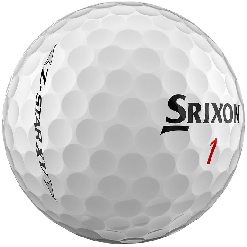 Srixon Z-Star XV Golf Balls FREE Personalised Text - White - Double Dozen