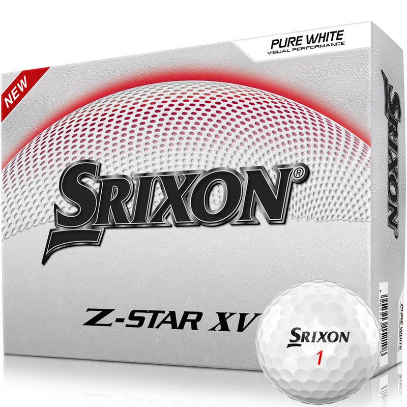 Srixon Z-Star XV Golf Balls FREE Personalised Text - White - Double Dozen