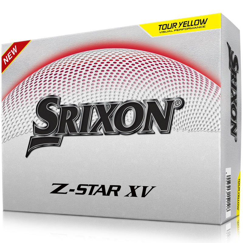 Srixon Z-Star XV Golf Balls FREE Personalised Text - Yellow - Double Dozen
