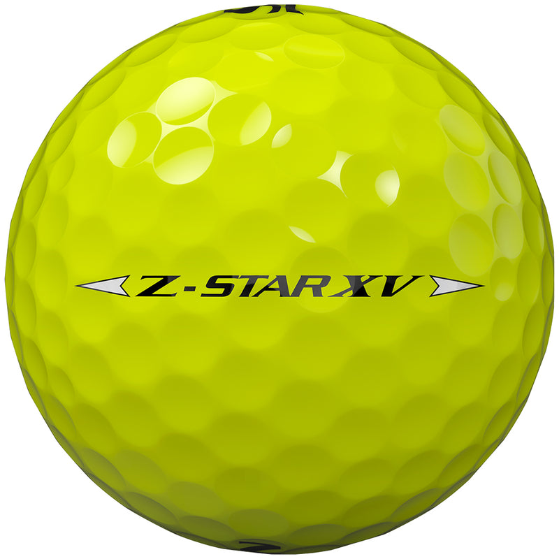 Srixon Z-Star XV Golf Balls FREE Personalised Text - Yellow - Double Dozen