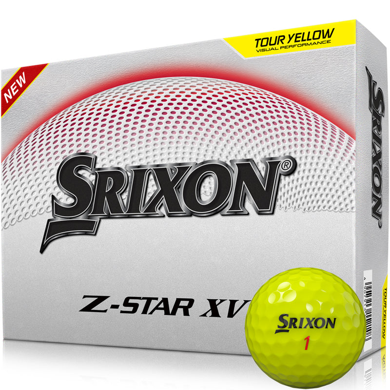 Srixon Z-Star XV Golf Balls FREE Personalised Text - Yellow - Double Dozen