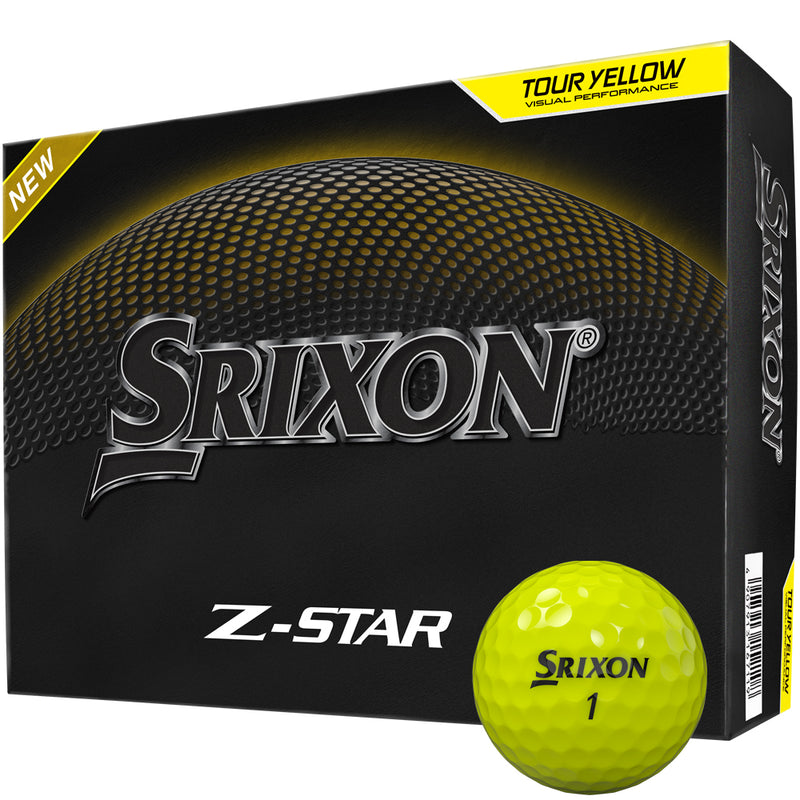 Srixon Z-Star Golf Balls - Yellow - 12 Pack