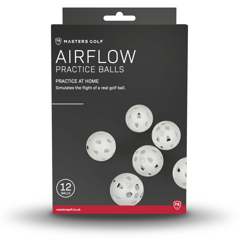 Masters Airflow XP Practise Balls 12 Pack - White