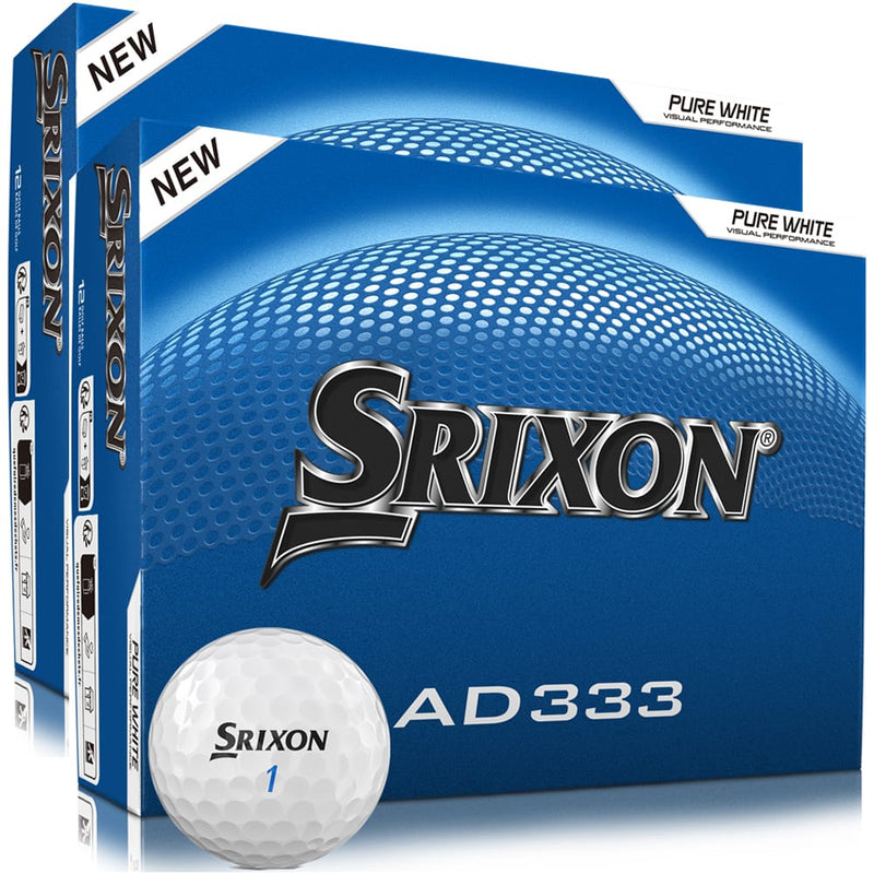 Srixon AD333 Golf Balls - Double Dozen - White