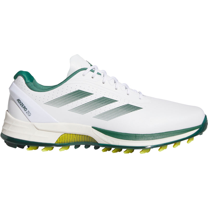 adidas Adizero ZG Spikeless Waterproof Shoes - White/Collegiate Green/Yellow