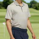 adidas Beyond the Course Textured Polo Shirt - Putty Beige