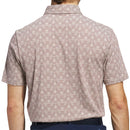 adidas Go-To Printed Stripe Polo Shirt - Alumina/Aurora Ruby