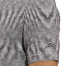 adidas Go-To Printed Stripe Polo Shirt - Grey Three Mel/Black