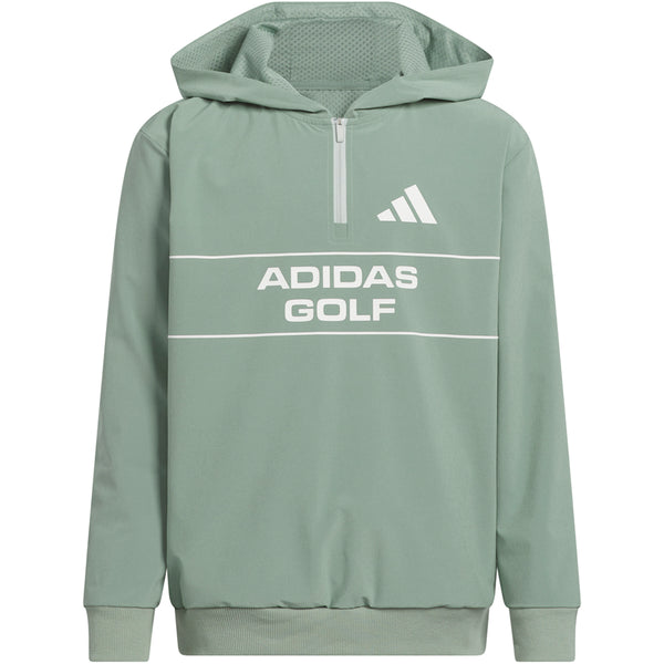 adidas Jr Aeroready Graphic Hoodie - Silver Green