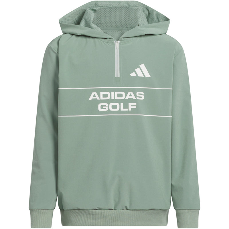 adidas Jr Aeroready Graphic Hoodie - Silver Green