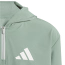 adidas Jr Aeroready Graphic Hoodie - Silver Green