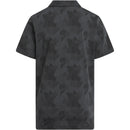 adidas Jr Printed Scripted Polo Shirt - Carbon/Black