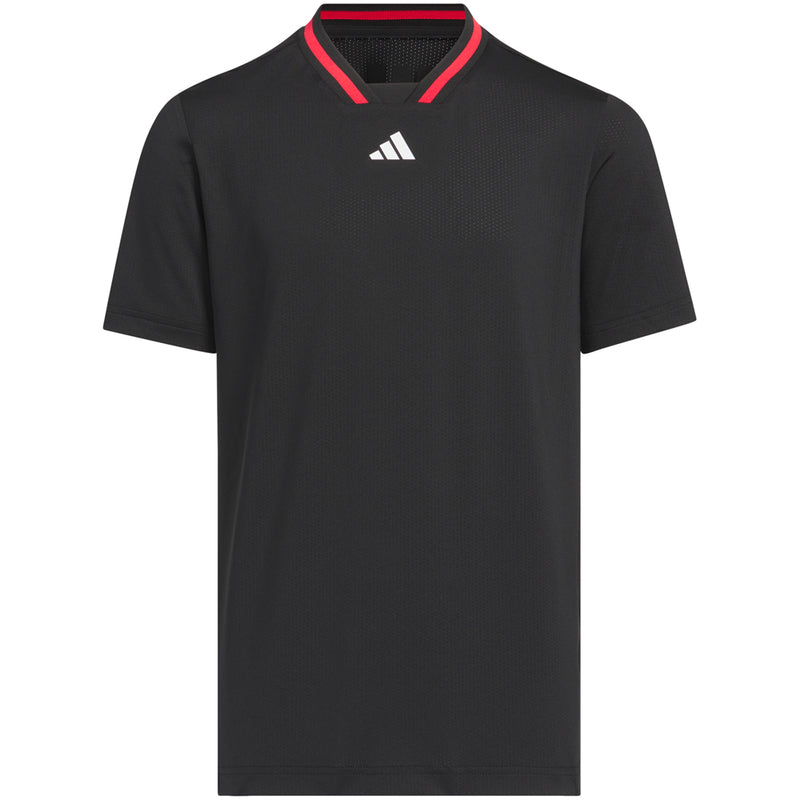 adidas Jr Sport Collar Polo Shirt - Black