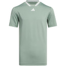adidas Jr Sport Collar Polo Shirt - Silver Green