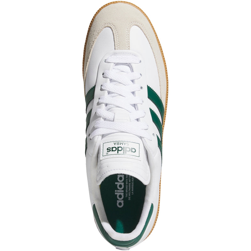 adidas Golf Originals Samba Golf Spikeless Waterproof Shoes - White/Collegiate Green/Gum 4
