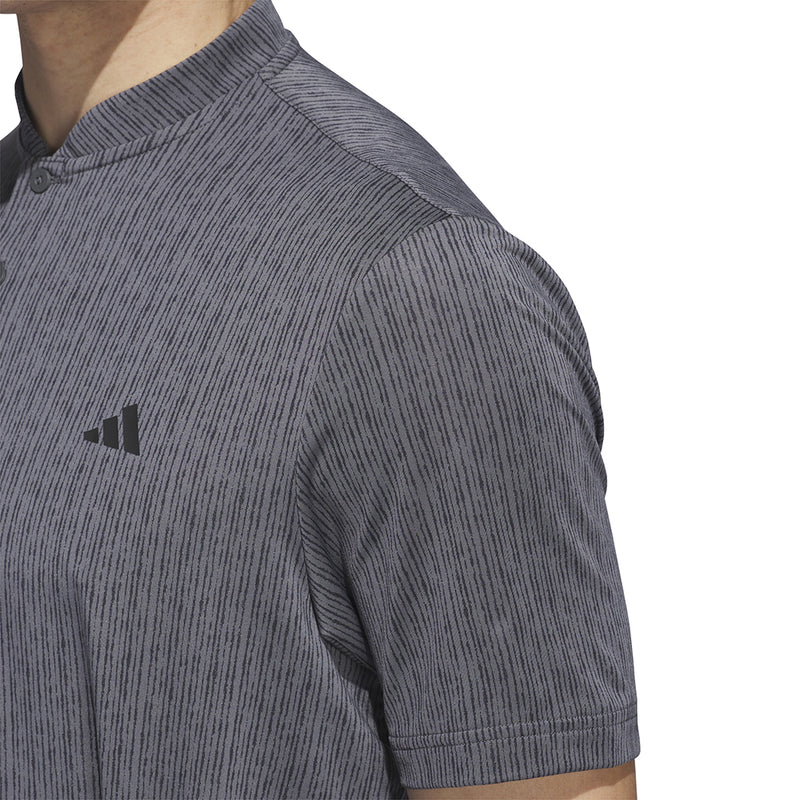 adidas Sport Stripe Polo Shirt - Grey Six/Black