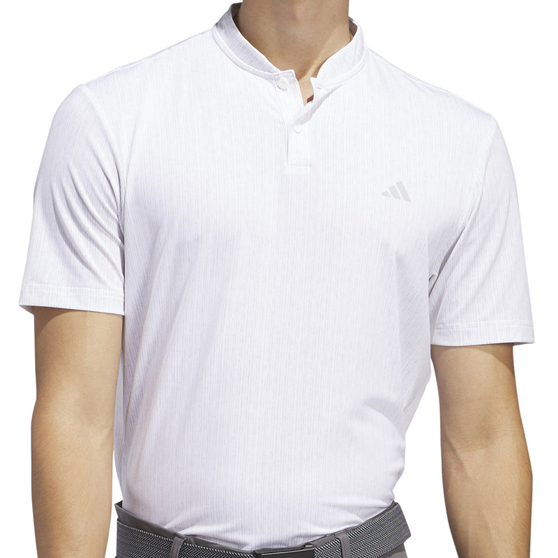 adidas Sport Stripe Polo Shirt - White/Grey Two