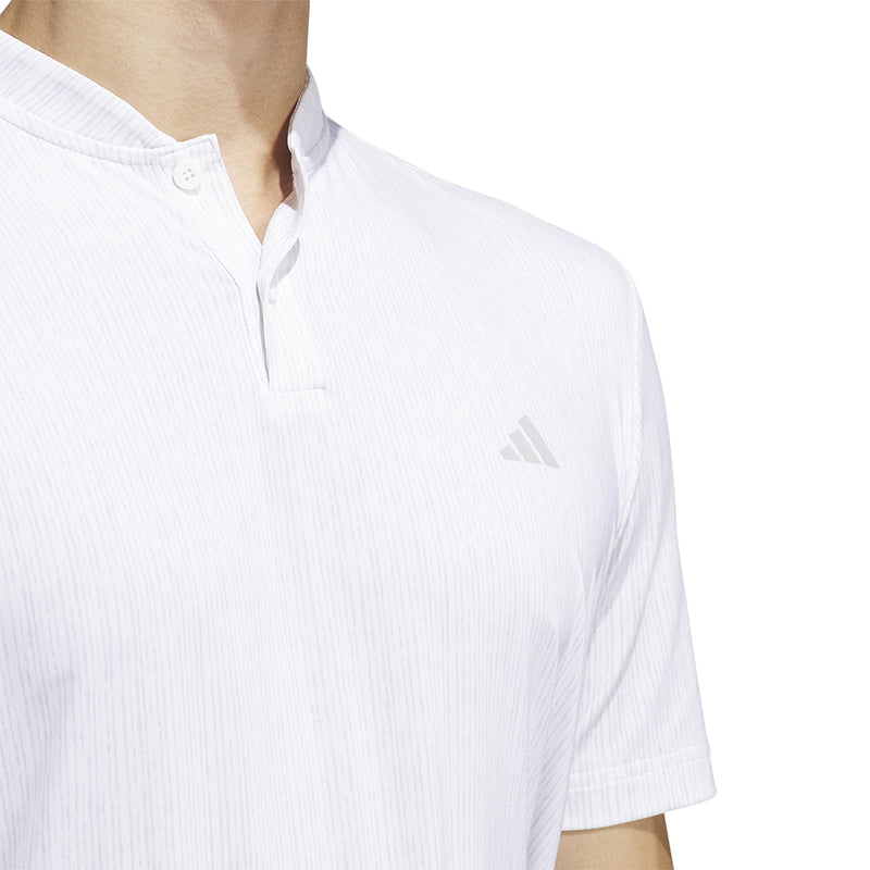 adidas Sport Stripe Polo Shirt - White/Grey Two