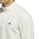 adidas Textured 1/4 Zip Pullover - Ivory