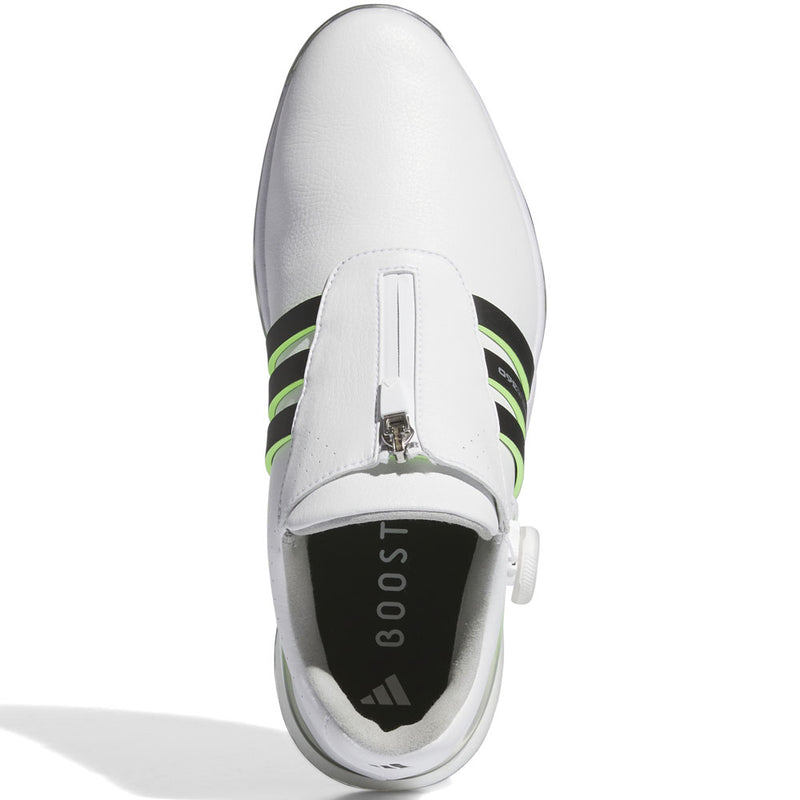 adidas Tour360 24 Boa Spiked Shoes - Ftwr White/Core Black/Green Spark