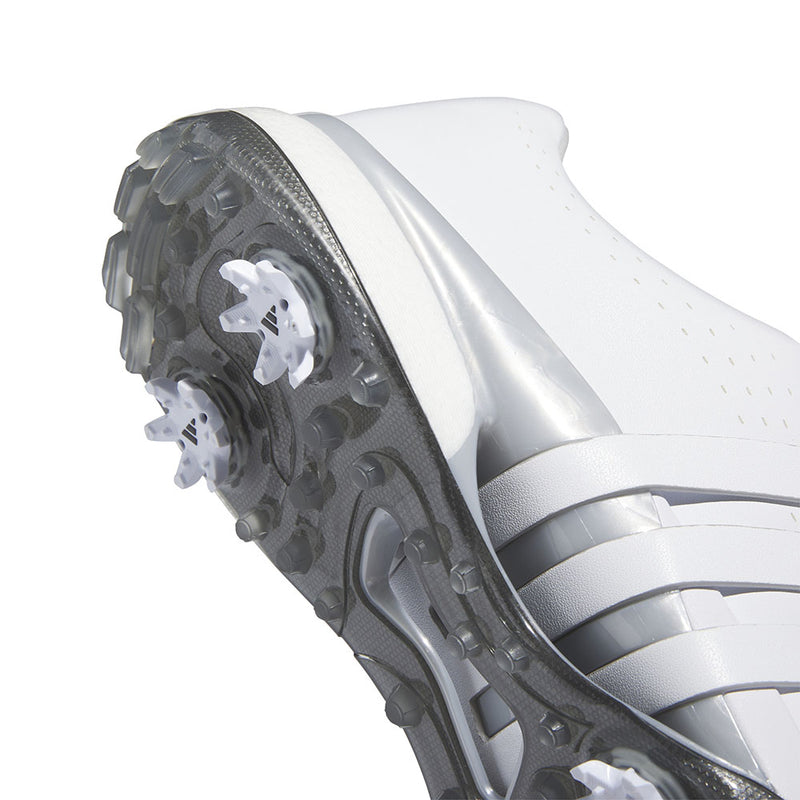 adidas Tour360 24 Spiked Waterproof Shoes - Ftwr White/Ftwr White/Silver Met.