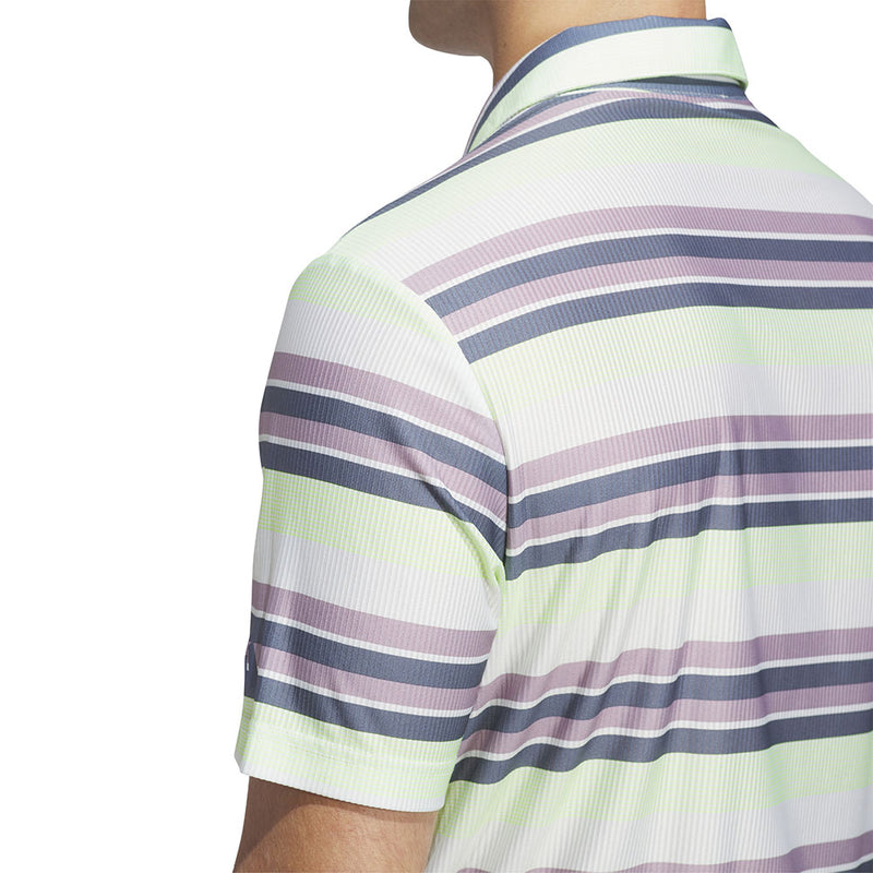 adidas Ult365 Heat.Rdy Stripe Polo Shirt - Green Spark