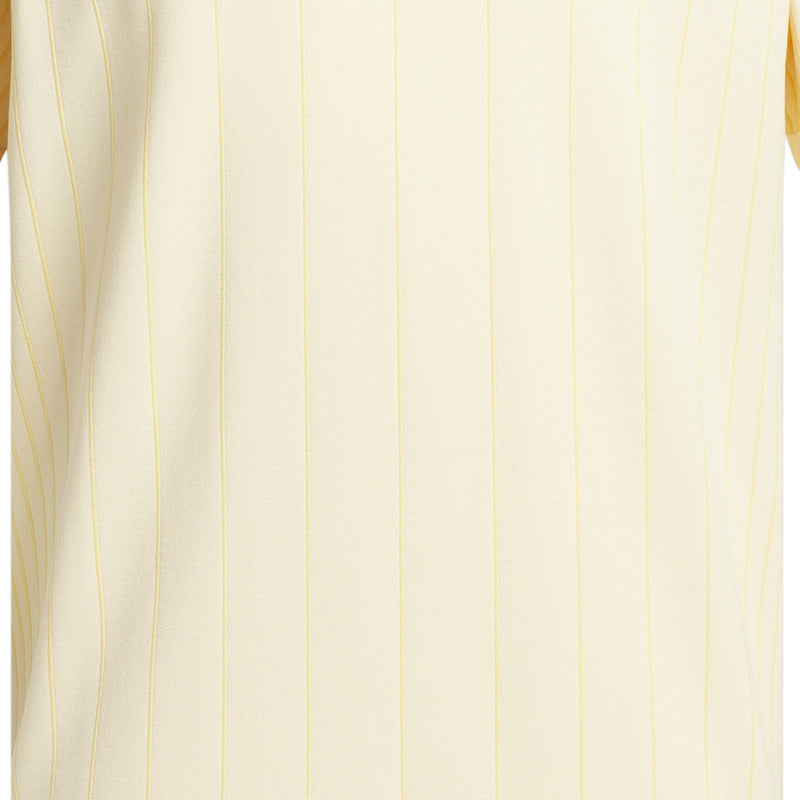adidas Ultimate 365 Tour Primeknit Striped Polo Shirt - Ivory