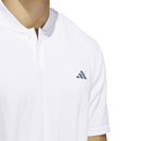 adidas Ultimate 365 Tour Primeknit Striped Polo Shirt - White