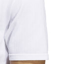 adidas Ultimate 365 Tour Primeknit Striped Polo Shirt - White