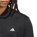 adidas Ultimate365 Cold.rdy Long Sleeve Polo Shirt - Black