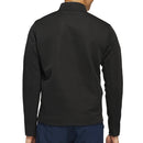 adidas Ultimate365 DWR Textured 1/4 Zip Chest Logo Sweatshirt - Black