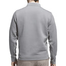 adidas Ultimate365 DWR Textured 1/4 Zip Chest Logo Sweatshirt - Grey Three