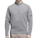 adidas Ultimate365 DWR Textured 1/4 Zip Chest Logo Sweatshirt - Grey Three