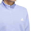 adidas Ultimate365 DWR Textured 1/4 Zip Pullover - Blue Spark/White