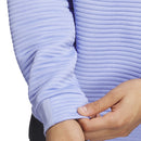 adidas Ultimate365 DWR Textured 1/4 Zip Pullover - Blue Spark/White