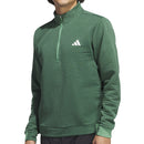 adidas Ultimate365 DWR Textured 1/4 Zip Pullover - Collegiate Green/Preloved Green
