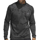adidas Ultimate365 Linear Stripe 1/4 Zip Pullover - Carbon/Black