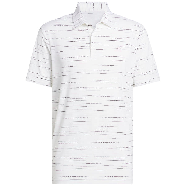 adidas Ultimate365 Mesh Glimmer Print Polo Shirt - Clear Pink