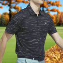 adidas Ultimate365 Mesh Glimmer Print Polo Shirt - Collegiate Navy