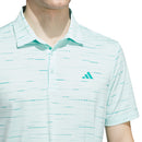 adidas Ultimate365 Mesh Glimmer Print Polo Shirt - Semi Flash Aqua