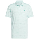 adidas Ultimate365 Mesh Glimmer Print Polo Shirt - Semi Flash Aqua