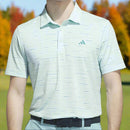 adidas Ultimate365 Mesh Glimmer Print Polo Shirt - Semi Flash Aqua