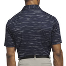 adidas Ultimate365 Mesh Glimmer Print Polo Shirt Sleeve Logo - Collegiate Navy