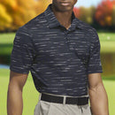 adidas Ultimate365 Mesh Glimmer Print Polo Shirt Sleeve Logo - Collegiate Navy