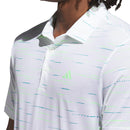 adidas Ultimate365 Mesh Glimmer Print Polo Shirt - White