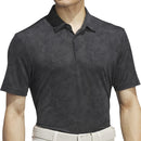 adidas Ultimate365 Mesh Print Polo Shirt - Carbon/Black